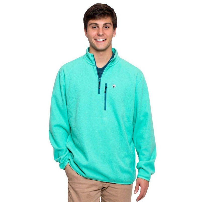 Keeler 1/4 Zip Pullover in Florida Keys by The Southern Shirt Co. - Country Club Prep