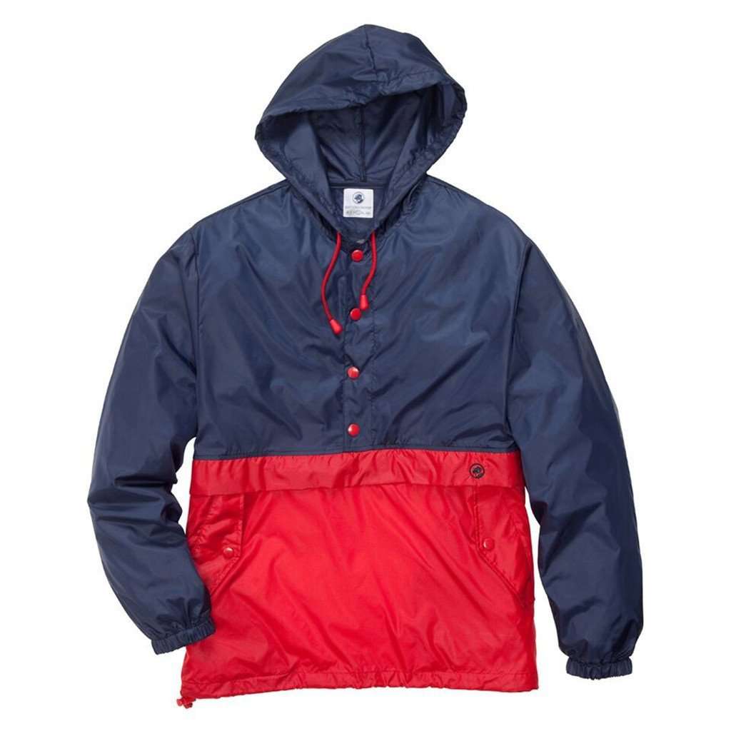 Labrador Pullover in Red/Navy by Southern Proper - Country Club Prep