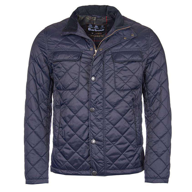 Barbour Laggan Quilted Jacket in Navy – Country Club Prep