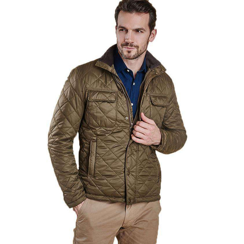 Laggan Quilted Jacket in Olive by Barbour - Country Club Prep