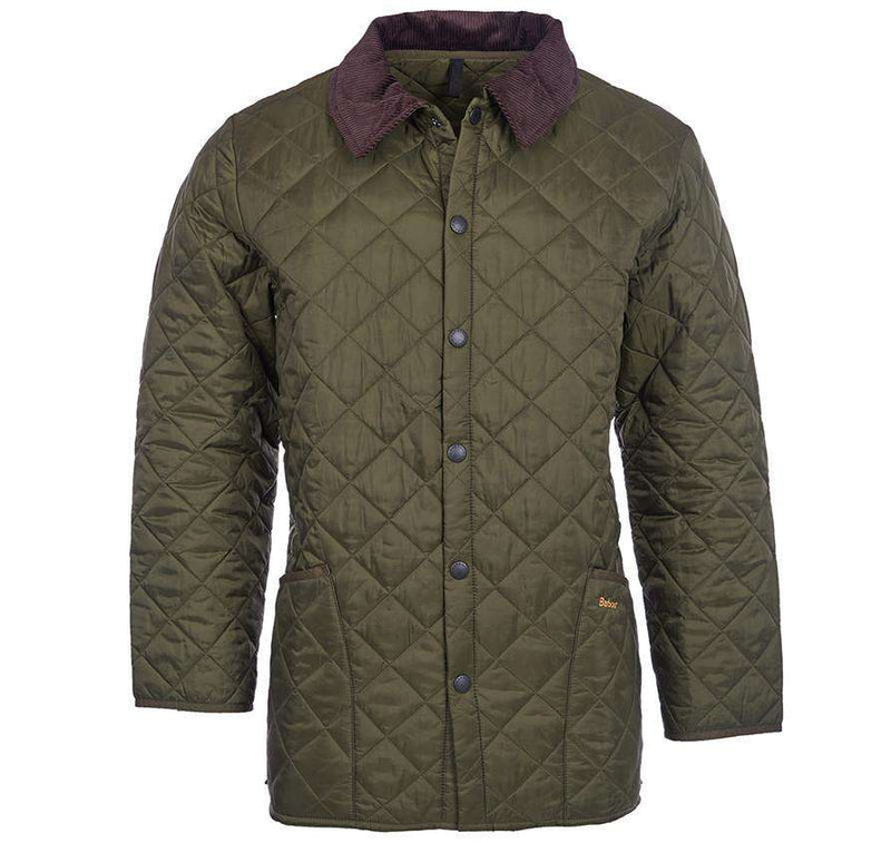 Liddesdale Quilted Jacket in Olive by Barbour - Country Club Prep