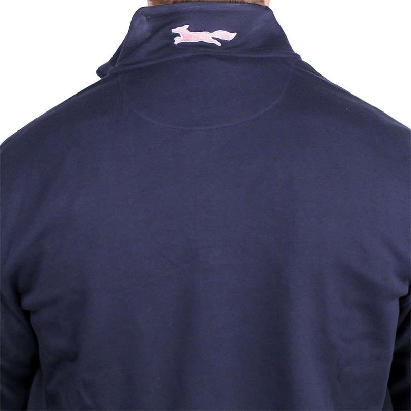 Limited Edition Jersey 1/4 Zip in Navy by Vineyard Vines - Country Club Prep