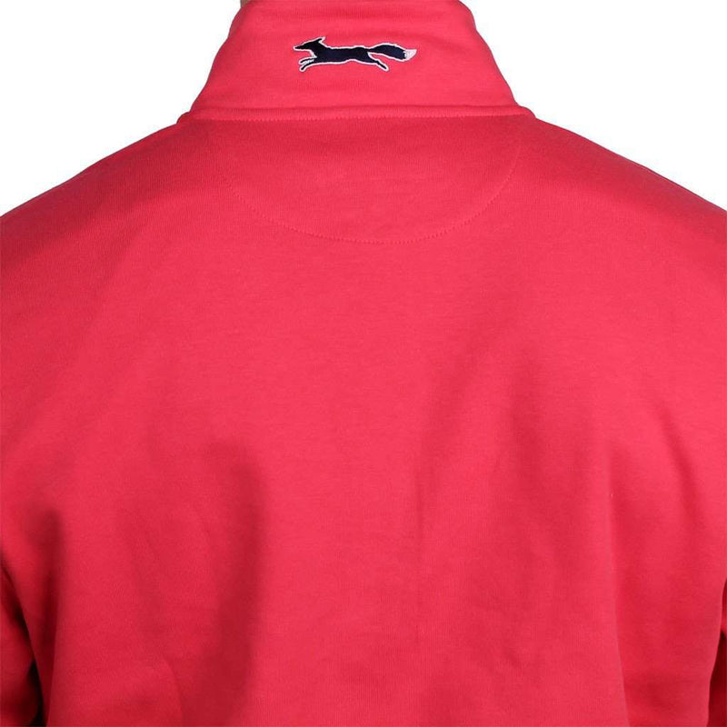 Limited Edition Jersey 1/4 Zip in Sailor's Red by Vineyard Vines - Country Club Prep