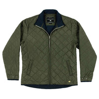 Marshall Quilted Jacket in Dark Green by Southern Marsh - Country Club Prep