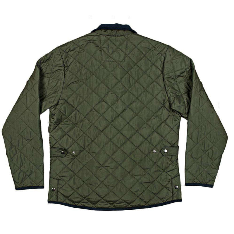 Marshall Quilted Jacket in Dark Green by Southern Marsh - Country Club Prep