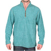 Melange Blanket Pullover in Aqua by True Grit - Country Club Prep
