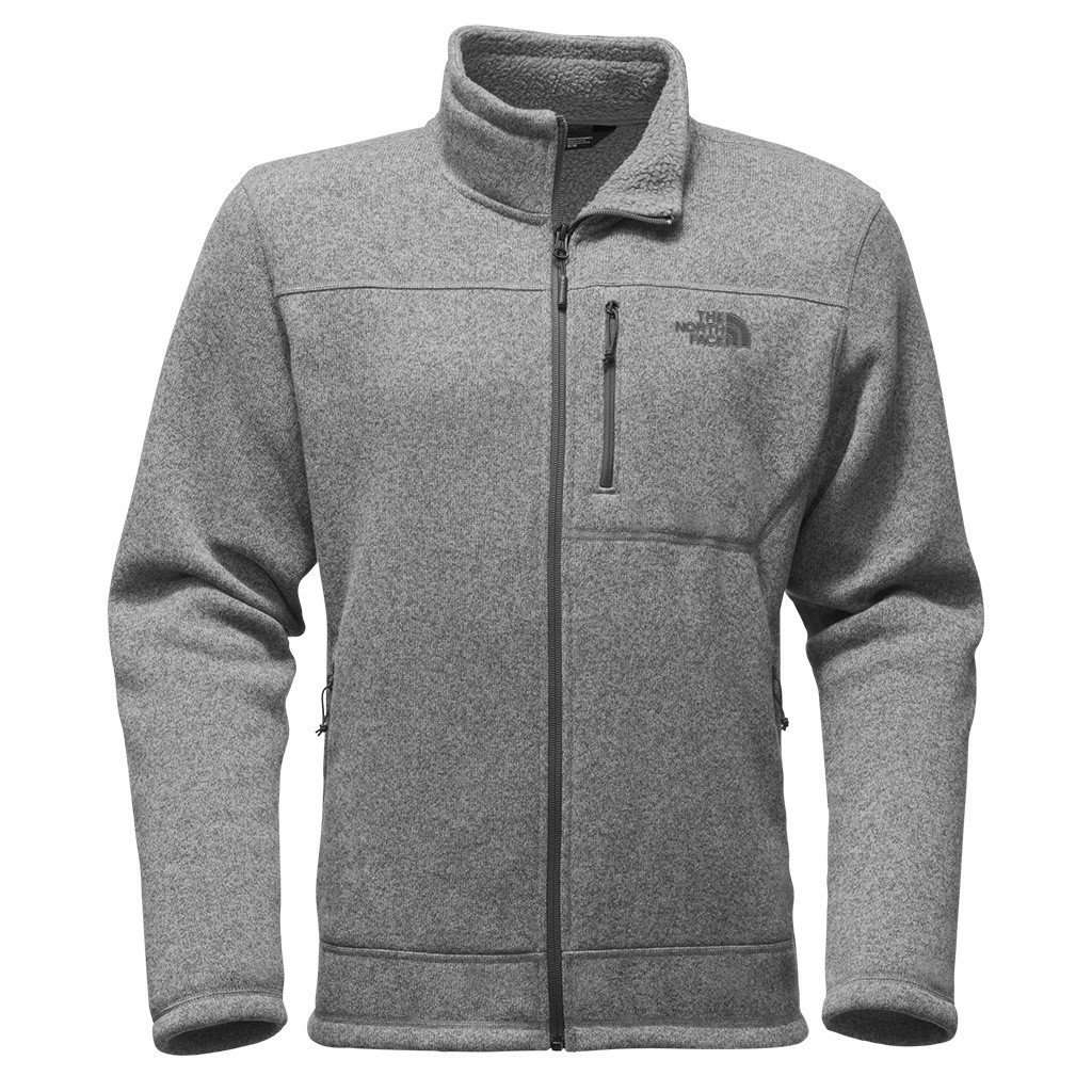 Men's Gordon Lyons Full Zip Fleece in Heathered Medium Grey by The North Face - Country Club Prep