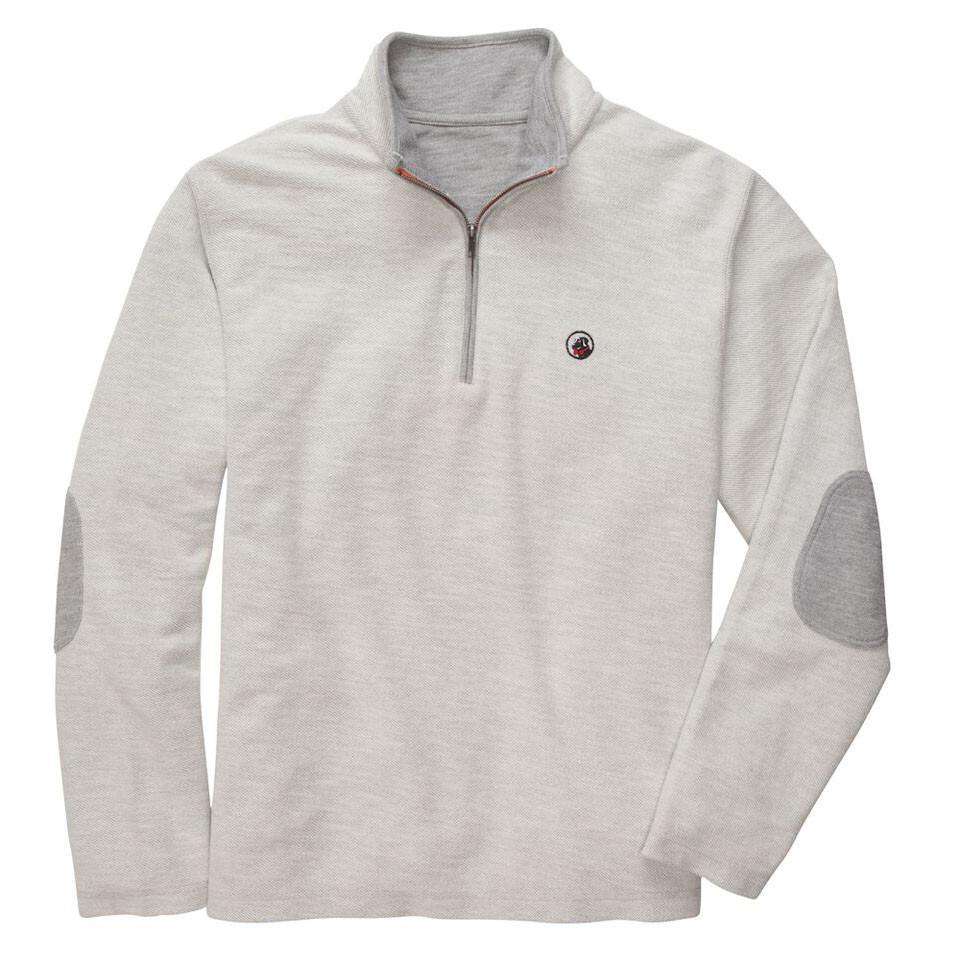 Nelson Quarter Zip Pullover in Grey by Southern Proper - Country Club Prep