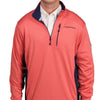 Performance Jersey 1/4 Zip in Jetty Red by Vineyard Vines - Country Club Prep