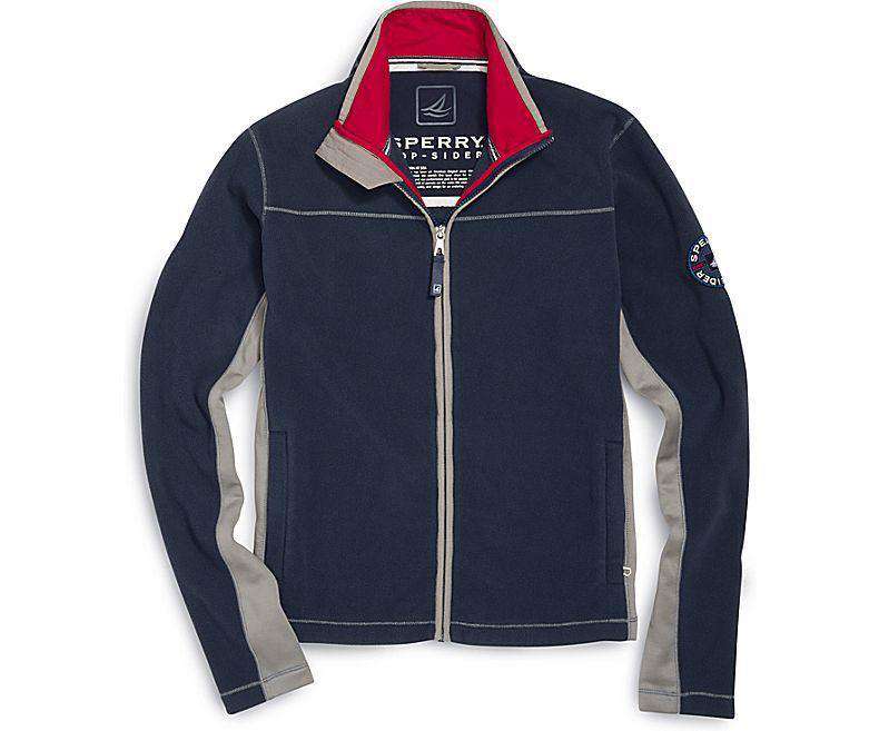 Polar Fleece Jacket in Navy by Sperry - Country Club Prep