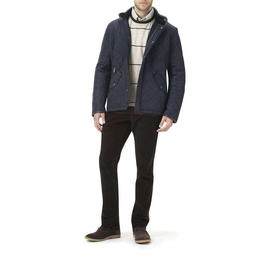 Powell Quilted Jacket in Navy by Barbour - Country Club Prep