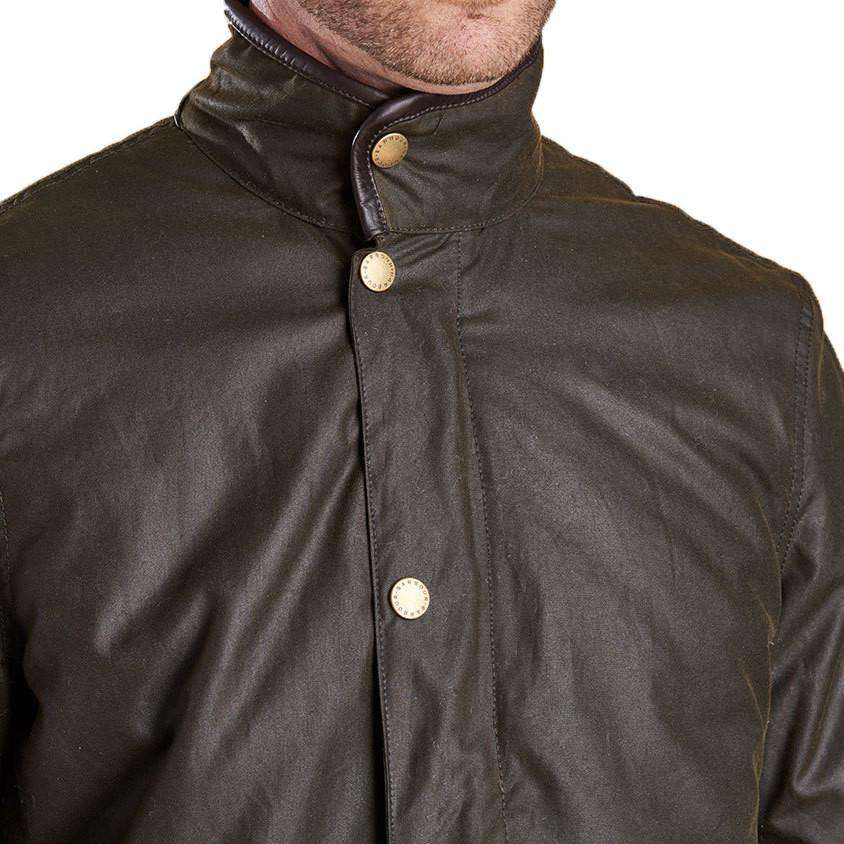 Prestbury Wax Jacket in Olive by Barbour - Country Club Prep