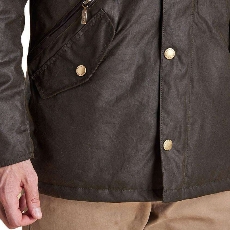 Prestbury Wax Jacket in Olive by Barbour - Country Club Prep