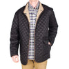 Quilted Reversible Jacket in Black & Khaki by Madison Creek Outfitters - Country Club Prep