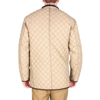 Quilted Reversible Jacket in Black & Khaki by Madison Creek Outfitters - Country Club Prep