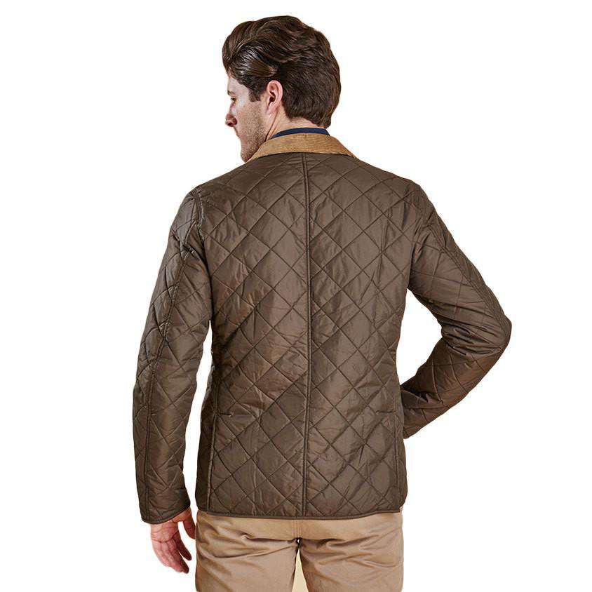 Quilted Tailored Fit Beauly Jacket in Dark Olive by Barbour - Country Club Prep