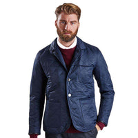 Racer Quilted Jacket in Navy by Barbour - Country Club Prep