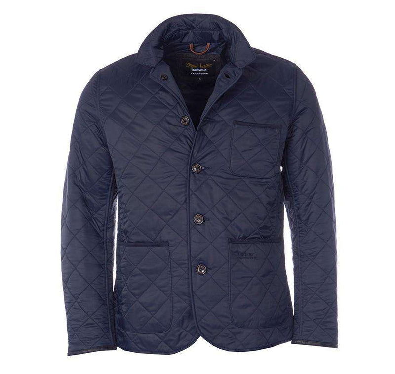 Racer Quilted Jacket in Navy by Barbour - Country Club Prep