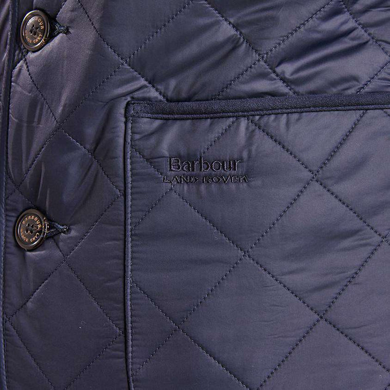 Racer Quilted Jacket in Navy by Barbour - Country Club Prep