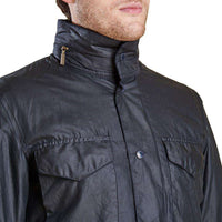 Sapper Tailored Wax Jacket in Navy by Barbour - Country Club Prep