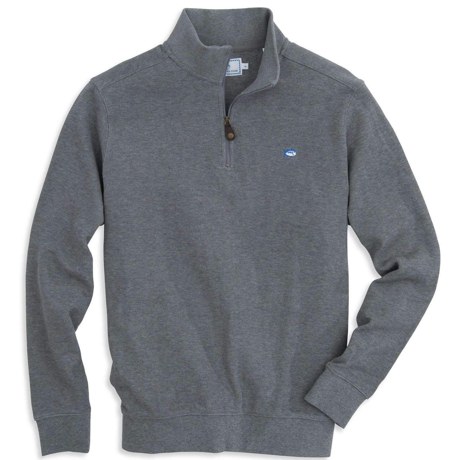 Skipjack 1/4 Zip Pullover in Steel Grey by Southern Tide - Country Club Prep