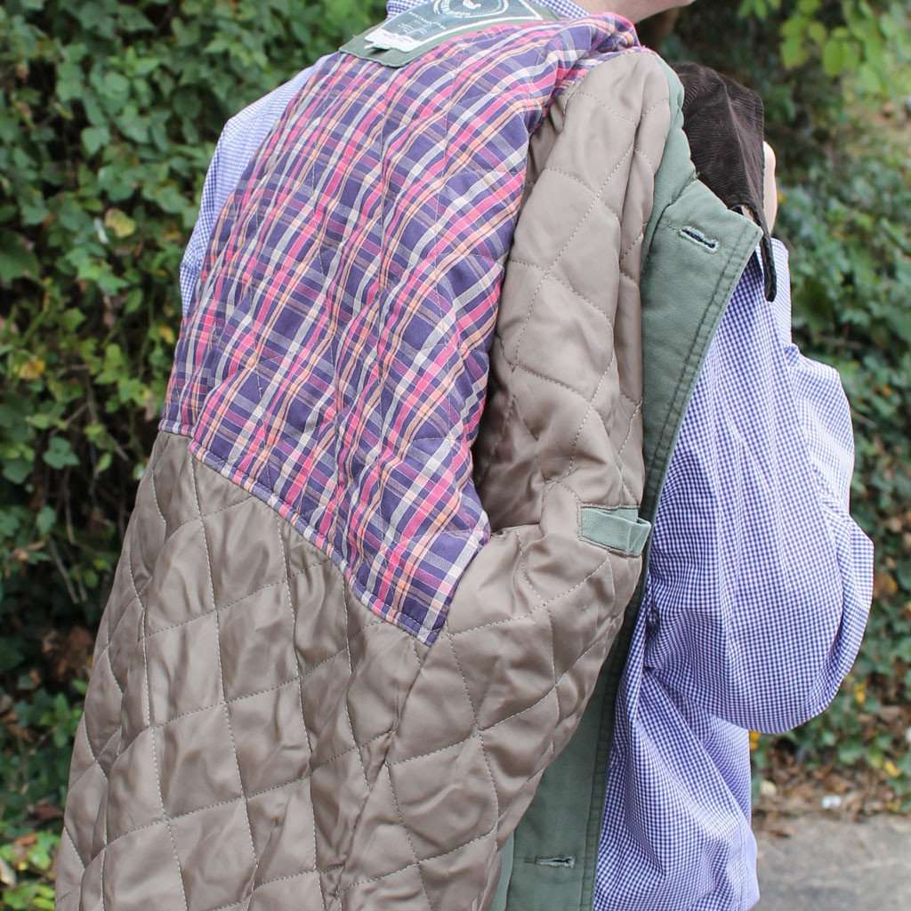 Station Canvas Jacket in Olive by Southern Marsh - Country Club Prep