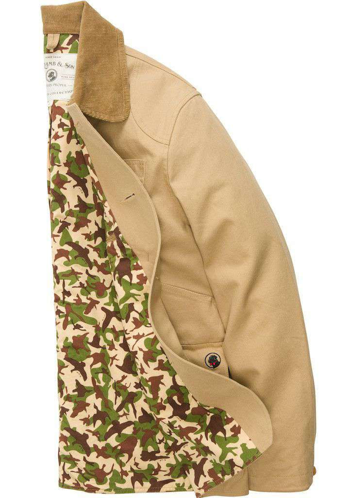 The WM. Lamb & Son Field Coat in Khaki by Southern Proper - Country Club Prep