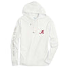 University of Alabama Long Sleeve Gameday Hoodie Tee in White by Southern Tide - Country Club Prep