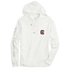 University of South Carolina Long Sleeve Gameday Hoodie Tee in White by Southern Tide - Country Club Prep