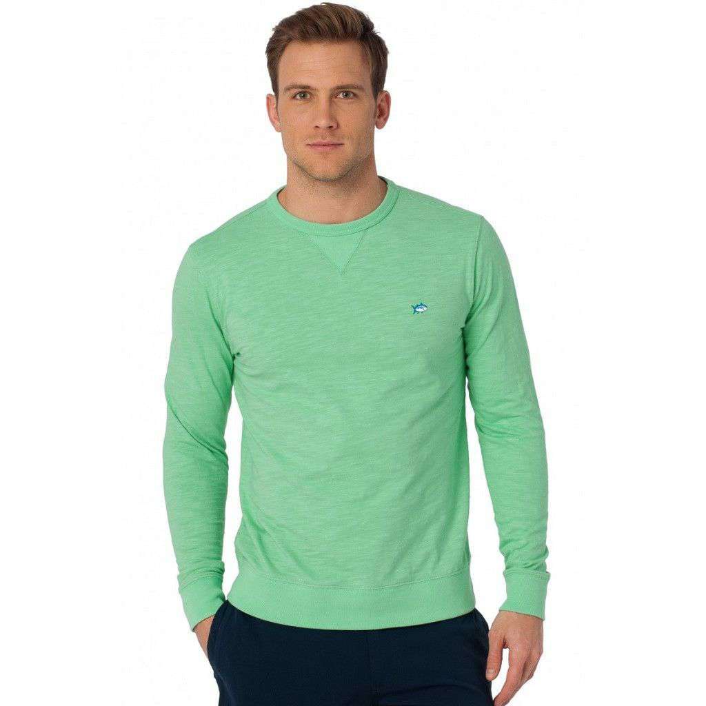Upper Deck Slub Knit Pullover in Starboard by Southern Tide - Country Club Prep