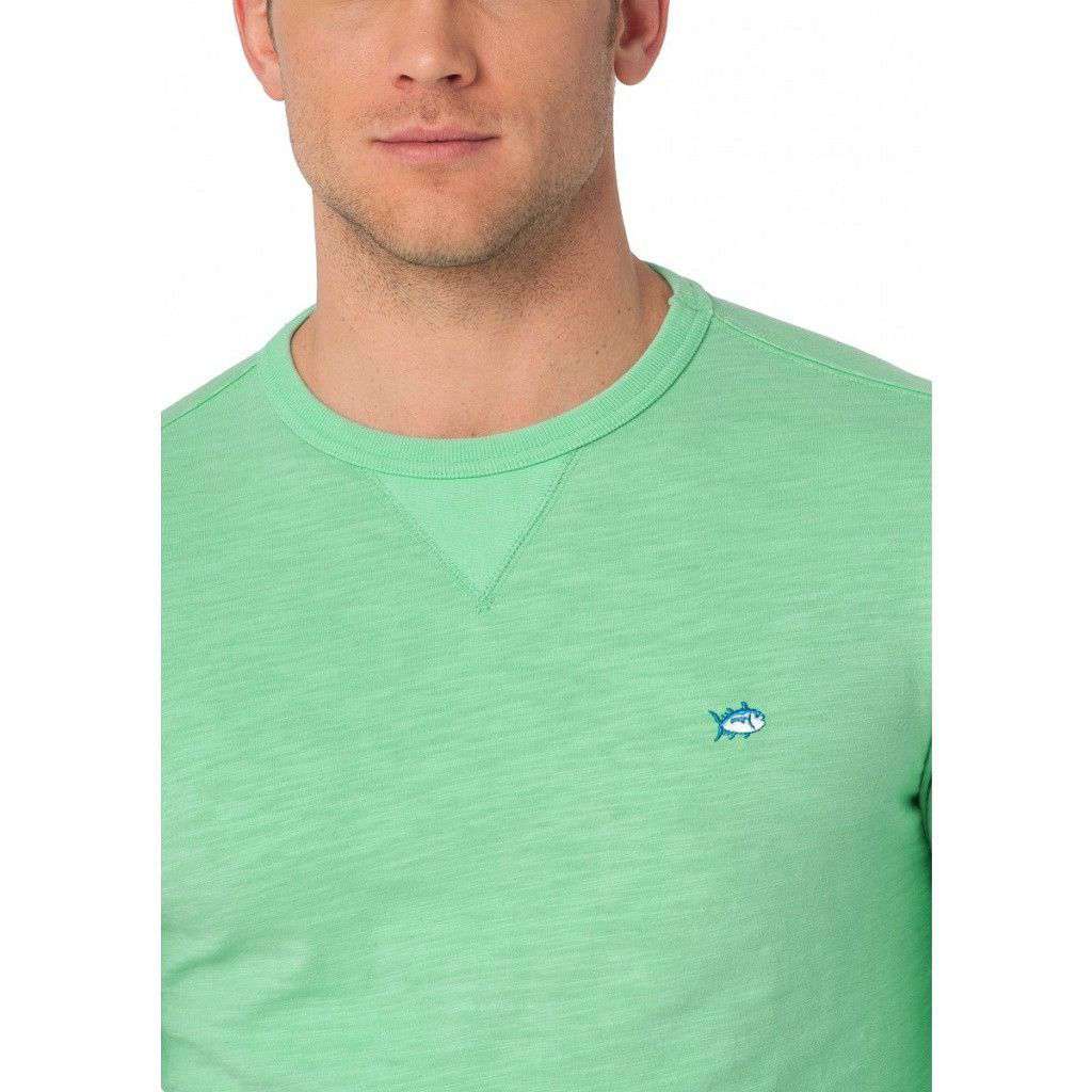 Upper Deck Slub Knit Pullover in Starboard by Southern Tide - Country Club Prep