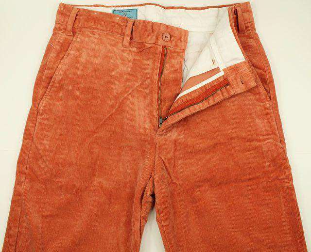 Beachcomber Corduroy Pants in Nantucket Red by Castaway Clothing - Country Club Prep