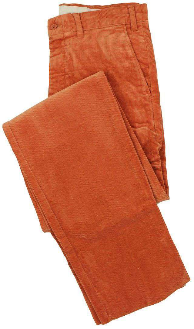 Beachcomber Corduroy Pants in Nantucket Red by Castaway Clothing - Country Club Prep