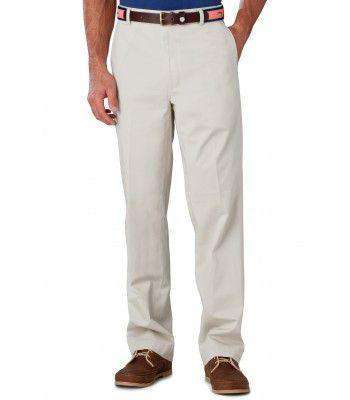 Channel Marker II Tailored Fit Pants in Stone by Southern Tide - Country Club Prep