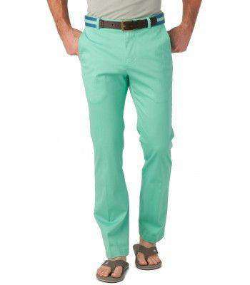 Channel Marker Tailored Fit Summer Pants in Bermuda Teal by Southern Tide - Country Club Prep