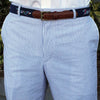 Elliewood Plain-front Suit Pant in Blue Seersucker by Country Club Prep - Country Club Prep