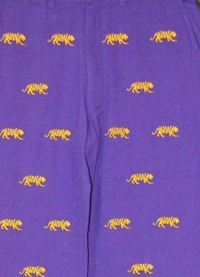 LSU Stadium Pant in Purple by Pennington & Bailes - Country Club Prep