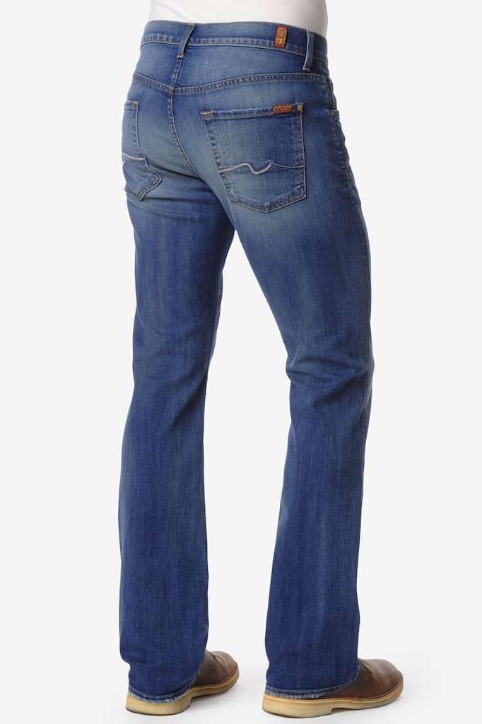 Luxe Performance Brett Modern Bootcut Jeans in Pale Ale by 7 For All Mankind - Country Club Prep