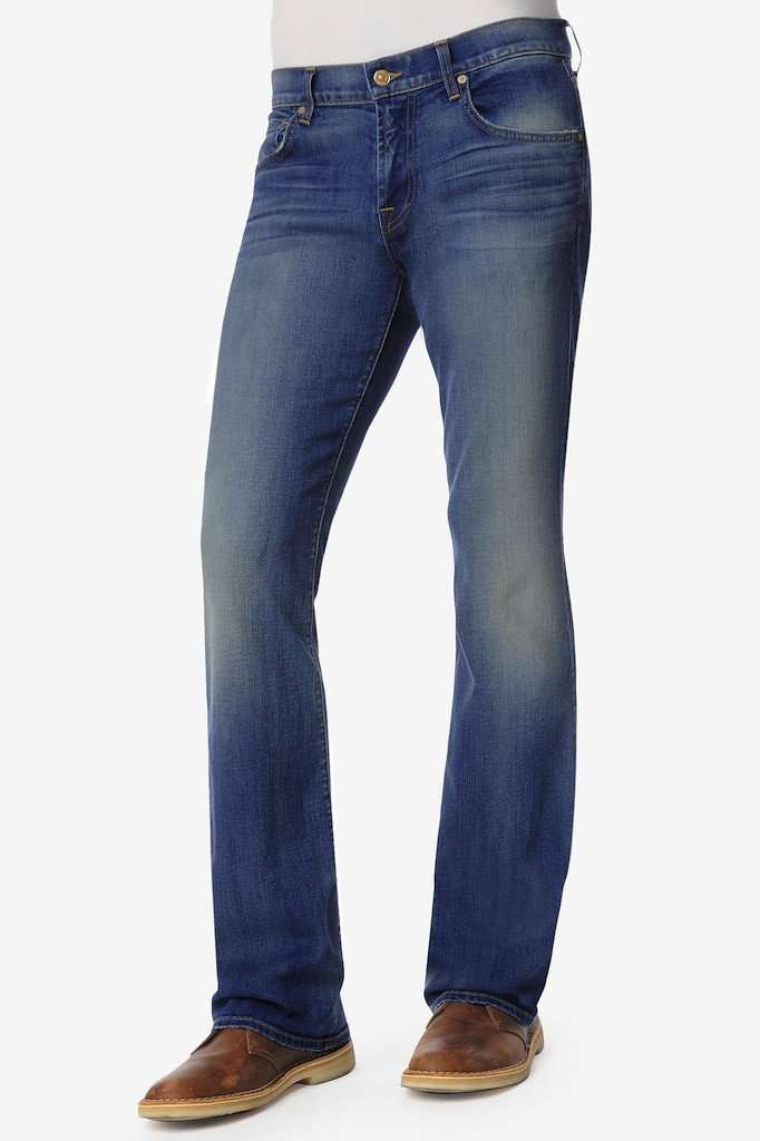 Luxe Performance Brett Modern Bootcut Jeans in Pale Ale by 7 For All Mankind - Country Club Prep