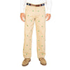 Mariner Pants in British Khaki with Christmas Tree by Castaway Clothing - Country Club Prep