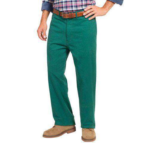 Mariner Pants in Hunter Green by Castaway Clothing - Country Club Prep