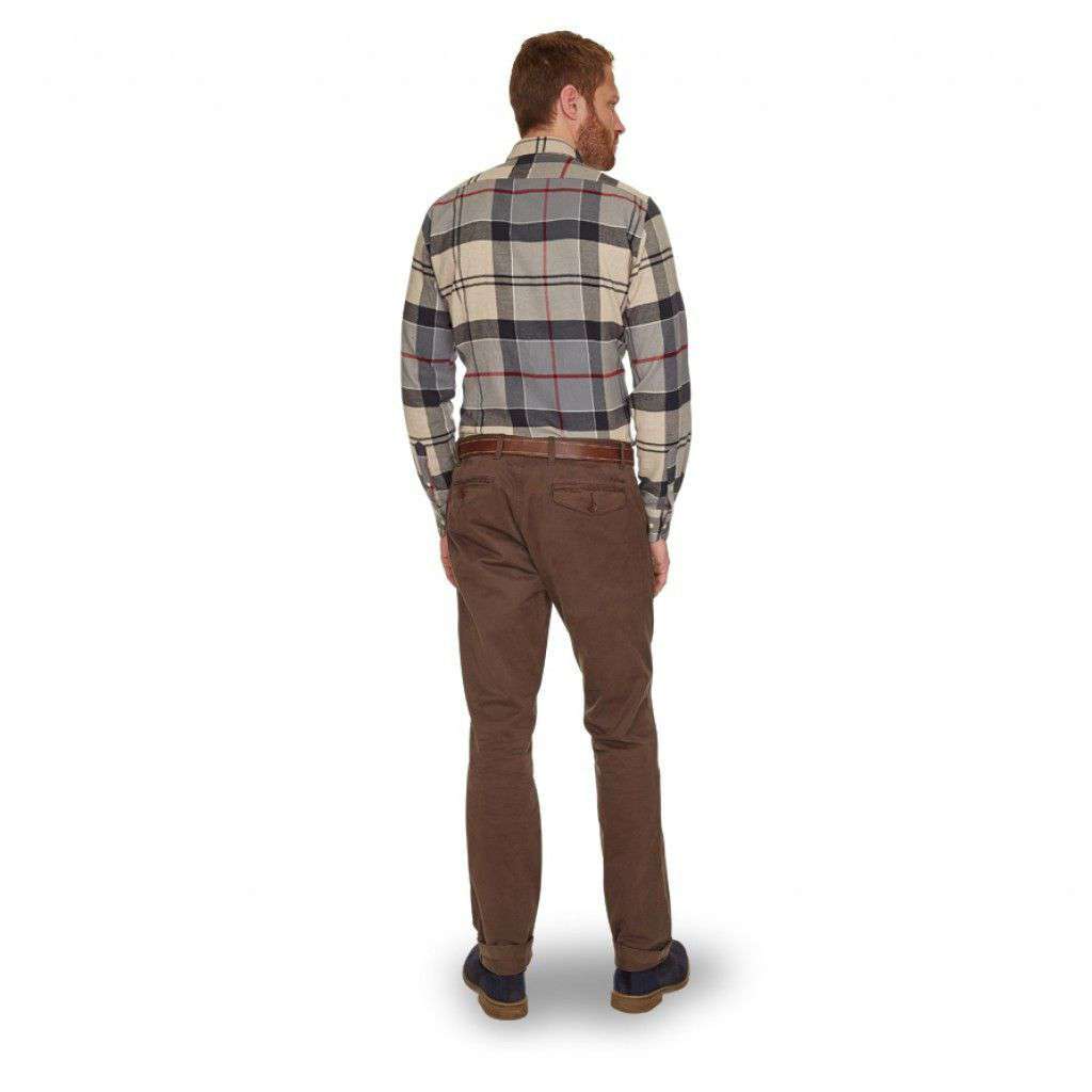 Neuston Twill Trousers in Dark Olive by Barbour - Country Club Prep