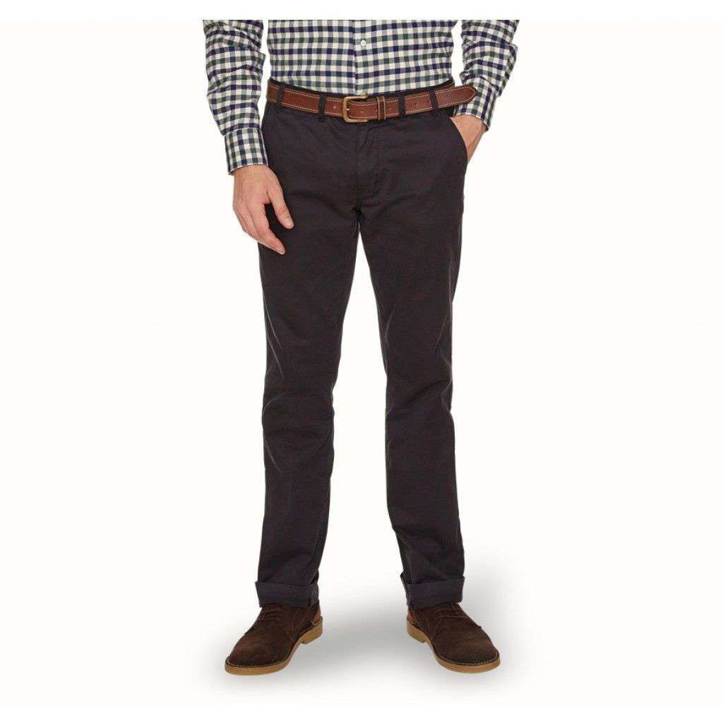 Neuston Twill Trousers in Navy by Barbour - Country Club Prep