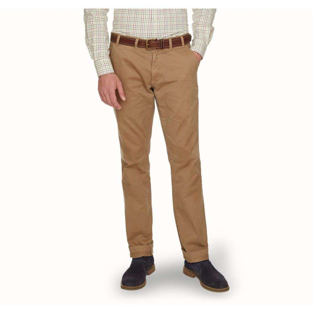 Neuston Twill Trousers in Stone by Barbour - Country Club Prep