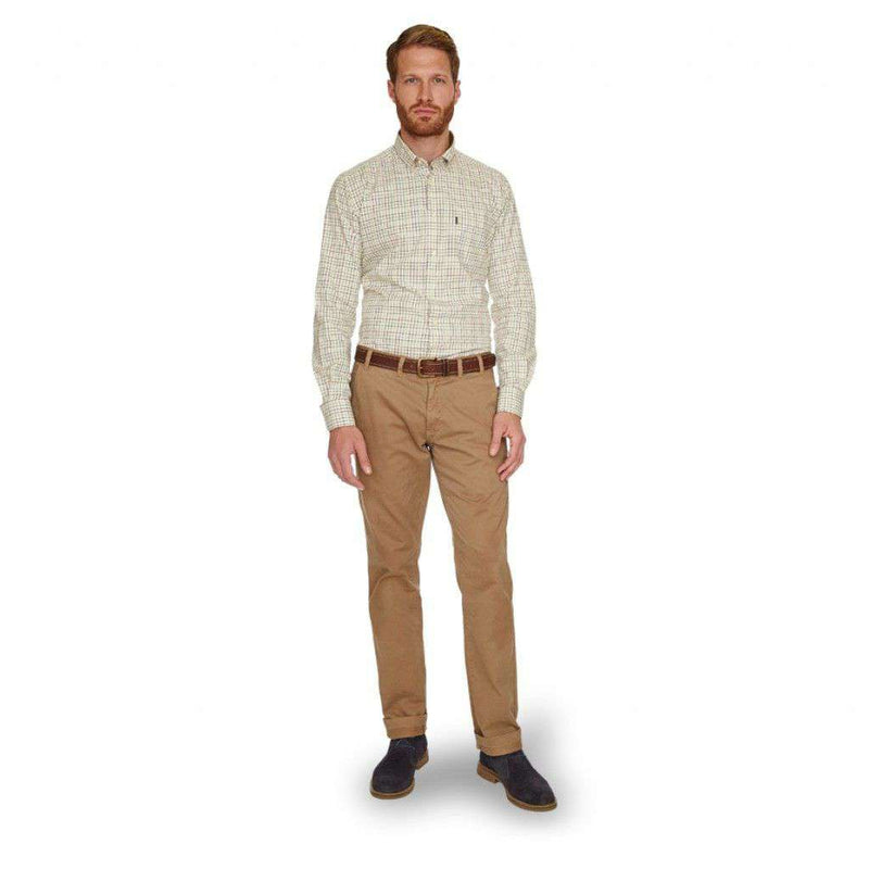 Neuston Twill Trousers in Stone by Barbour - Country Club Prep