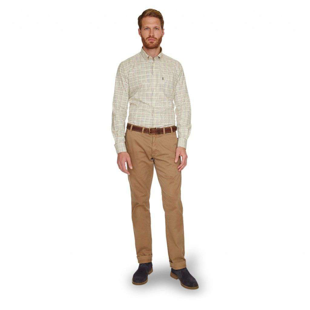 Neuston Twill Trousers in Stone by Barbour - Country Club Prep