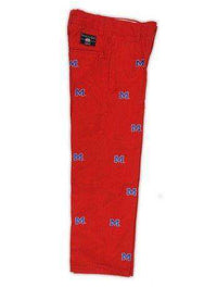 Ole Miss Stadium Pant in Red by Pennington & Bailes - Country Club Prep
