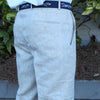 Rugby Pleated Pant in Natural Tan Linen by Country Club Prep - Country Club Prep