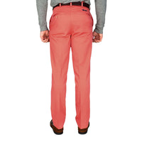 Tailored Fit Chino Pant in Washed Red by Country Club Prep - Country Club Prep