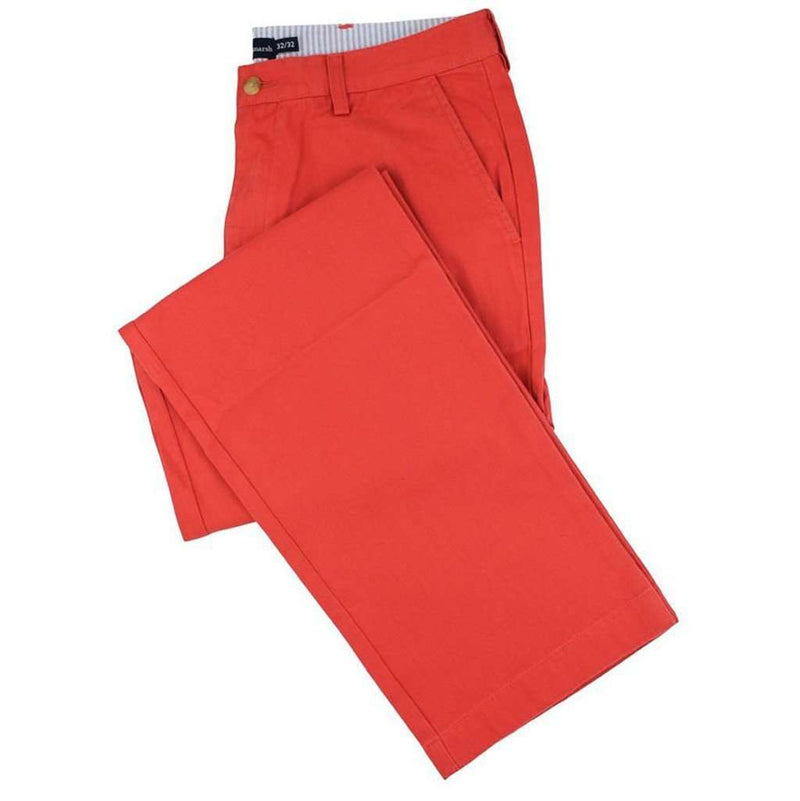 The Wharf Pant in Vintage Red by Southern Marsh - Country Club Prep